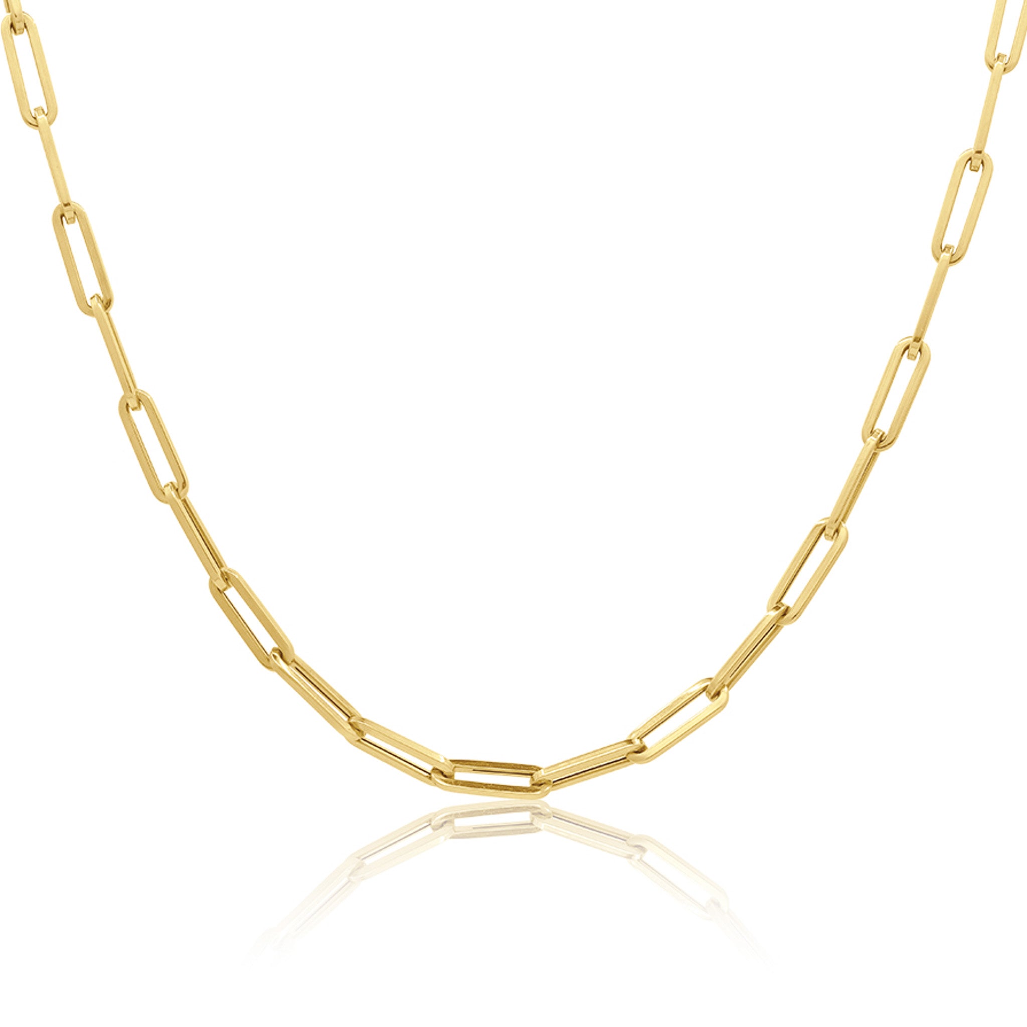 Luxe Gold Paper Clip Chain - 16 – Spiffy & Splendid