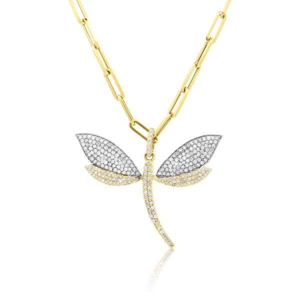 Two-Tone Dragonfly Pendant