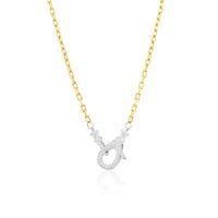 Small Diamond Clasp Necklace