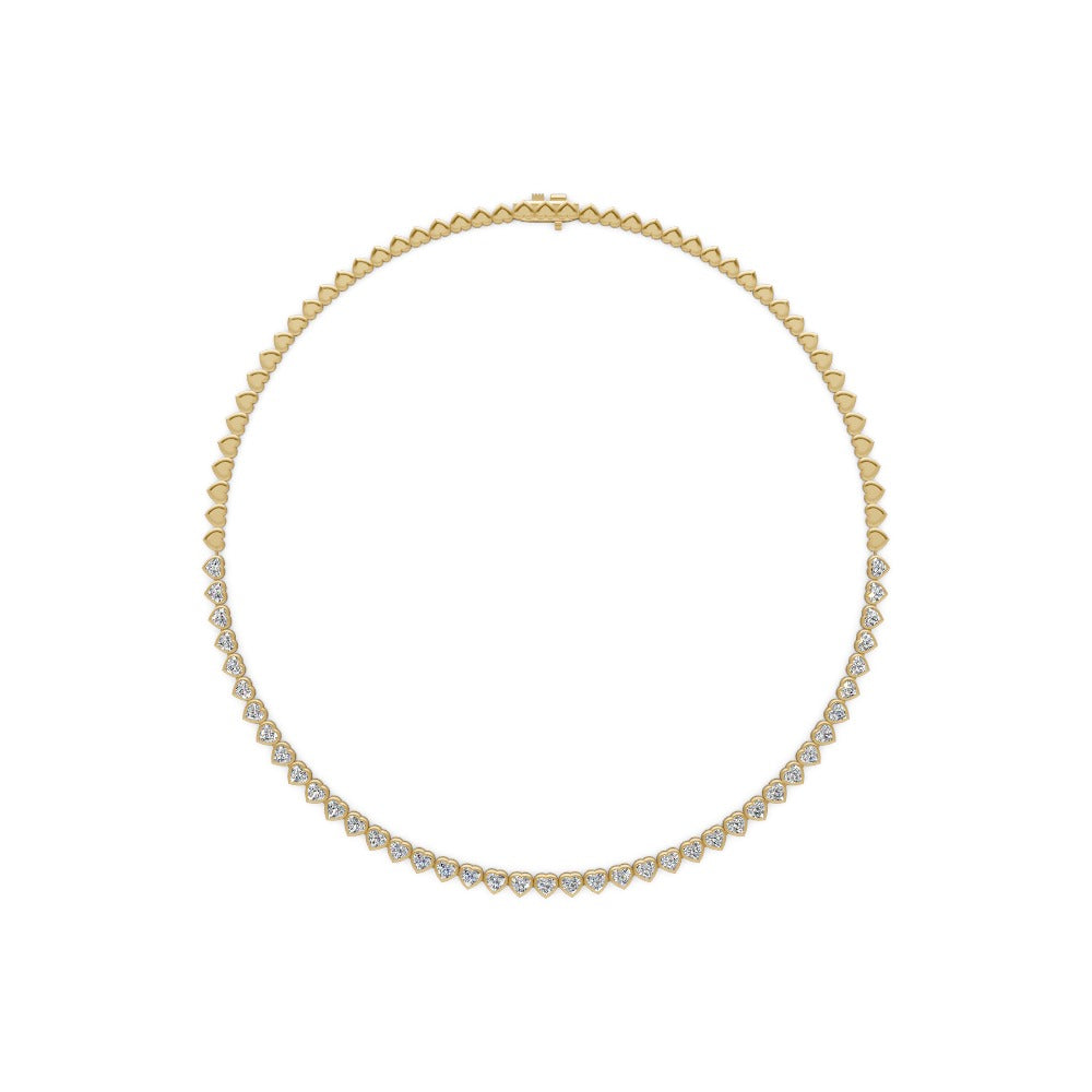 Loving Heart Tennis Necklace