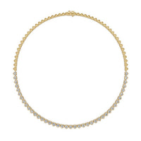 Loving Heart Tennis Necklace