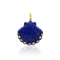 Deep Blue Shell Pendant
