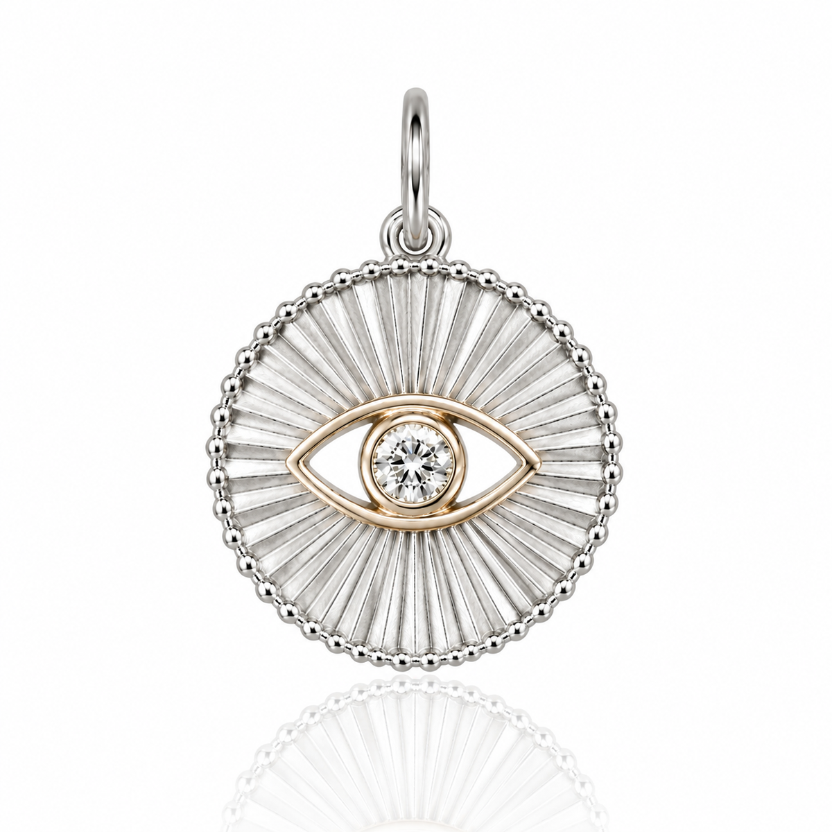 Two-Tone Protective Eye Pendant
