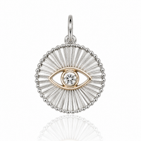 Two-Tone Protective Eye Pendant