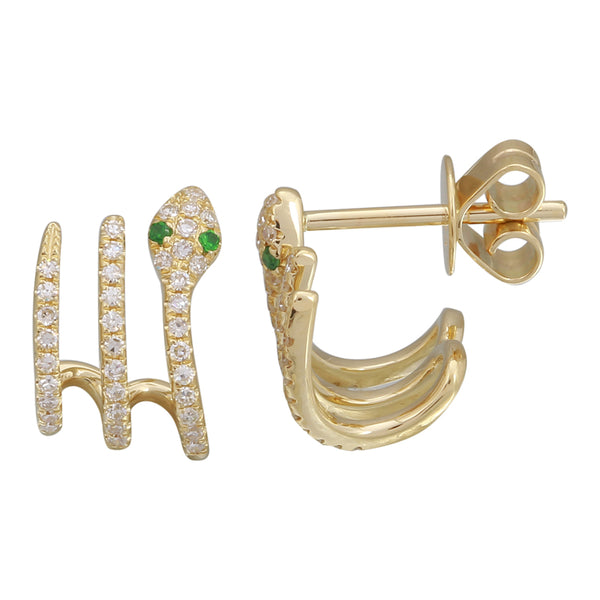 Caged Snake Earrings