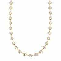 Bezel Diamond Tennis Necklace