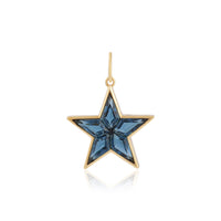 Topaz Star Pendant on Sapphire Necklace