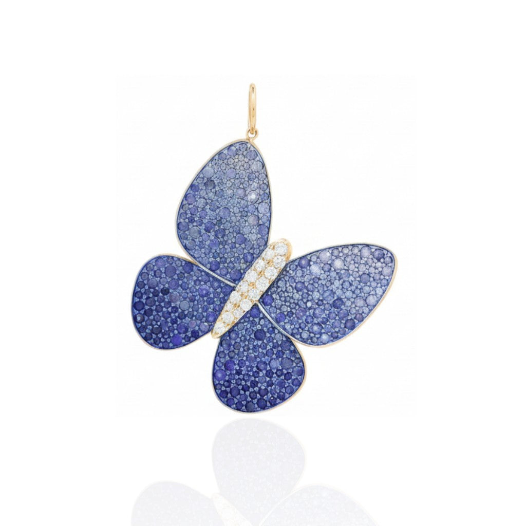 Goddess Butterfly - Ombré Blue Large
