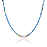 Light Blue + Pearl Heishi