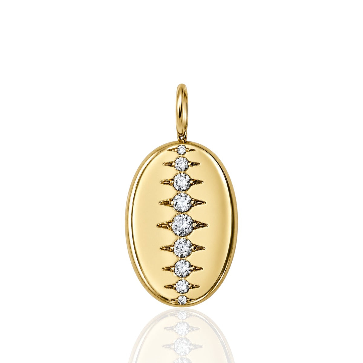 Diamond Oval Pendant