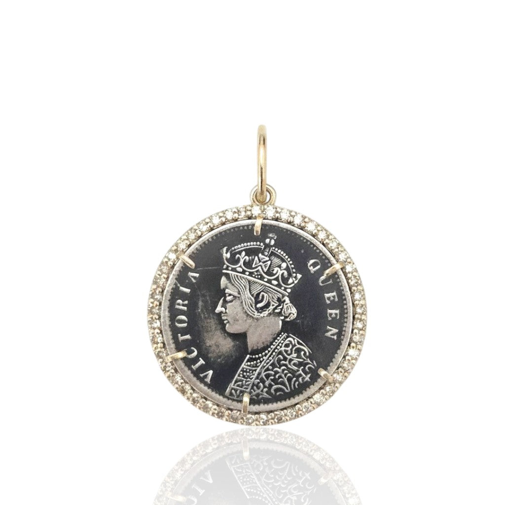 Two-Tone Vintage Rupee Coin