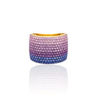Ombre Sappphire Half Cigar Band