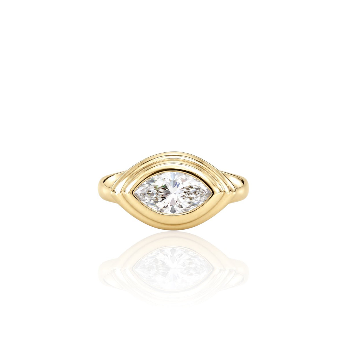 Lab Diamond Eye Ring