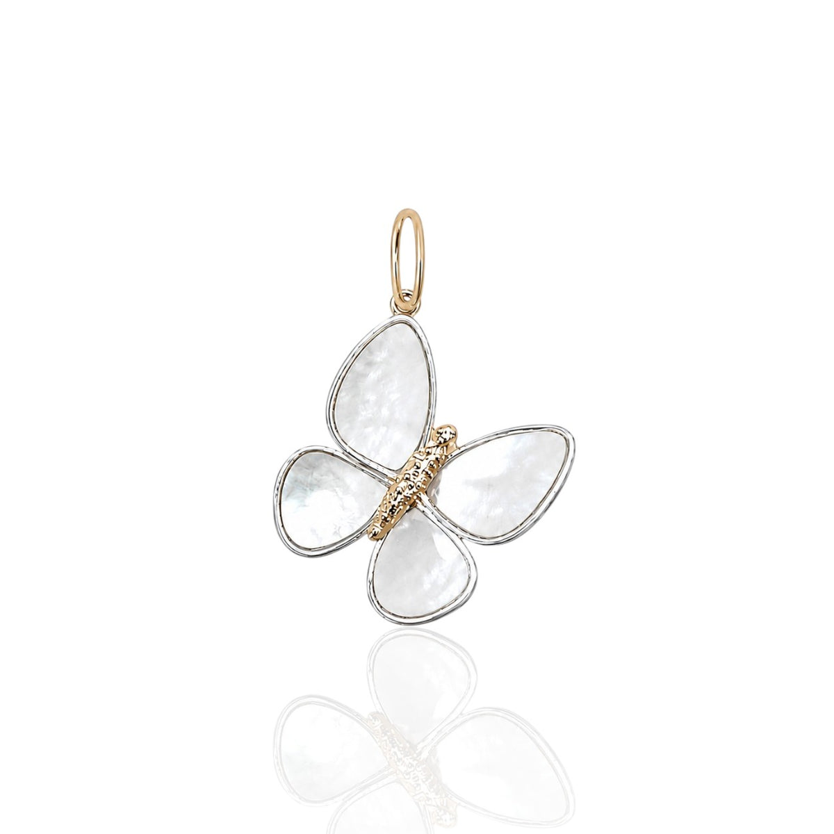 Two Tone Mother of Pearl Goddess Butterfly