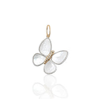 Two Tone Mother of Pearl Goddess Butterfly