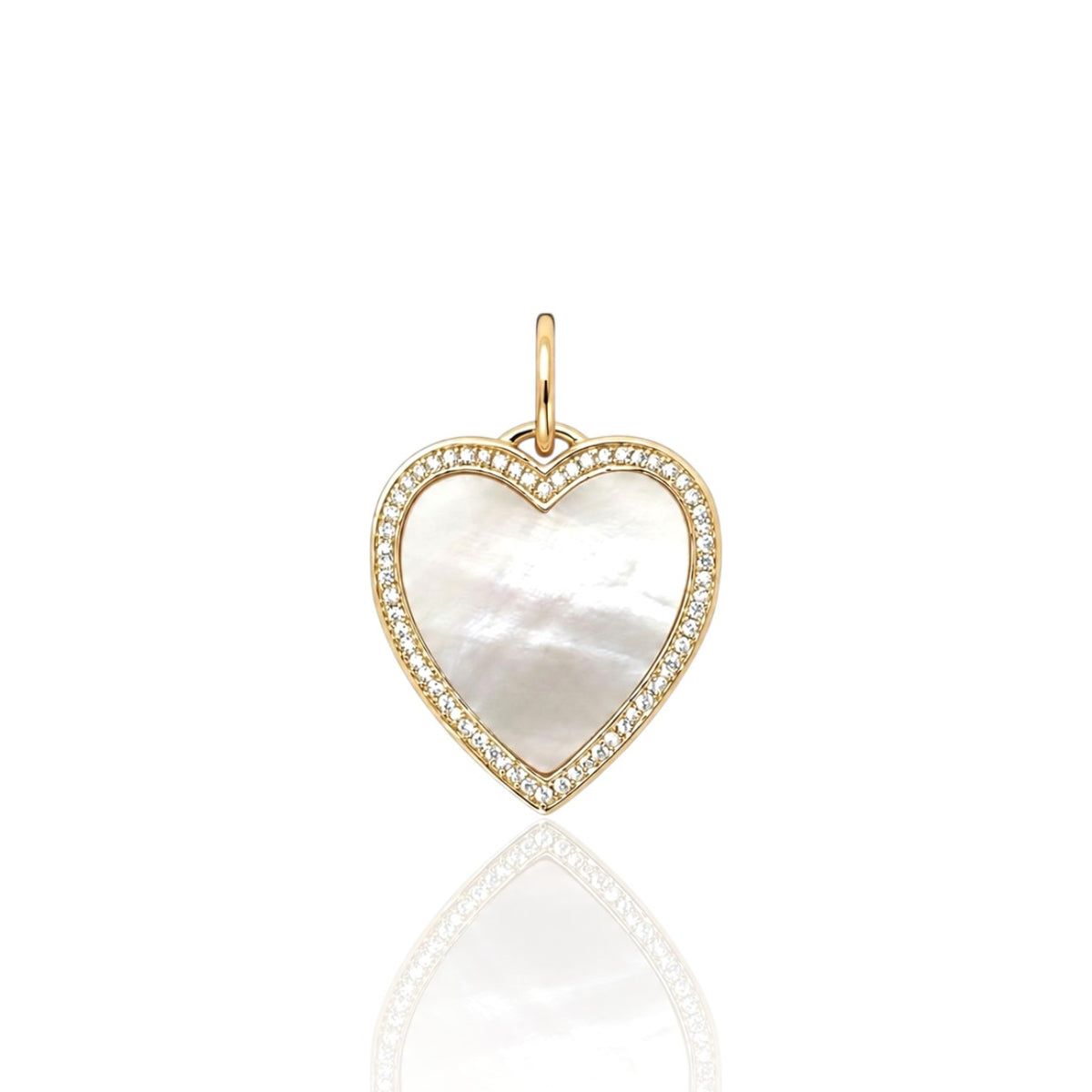 Mother of Pearl Heart Pendant