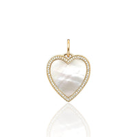 Mother of Pearl Heart Pendant