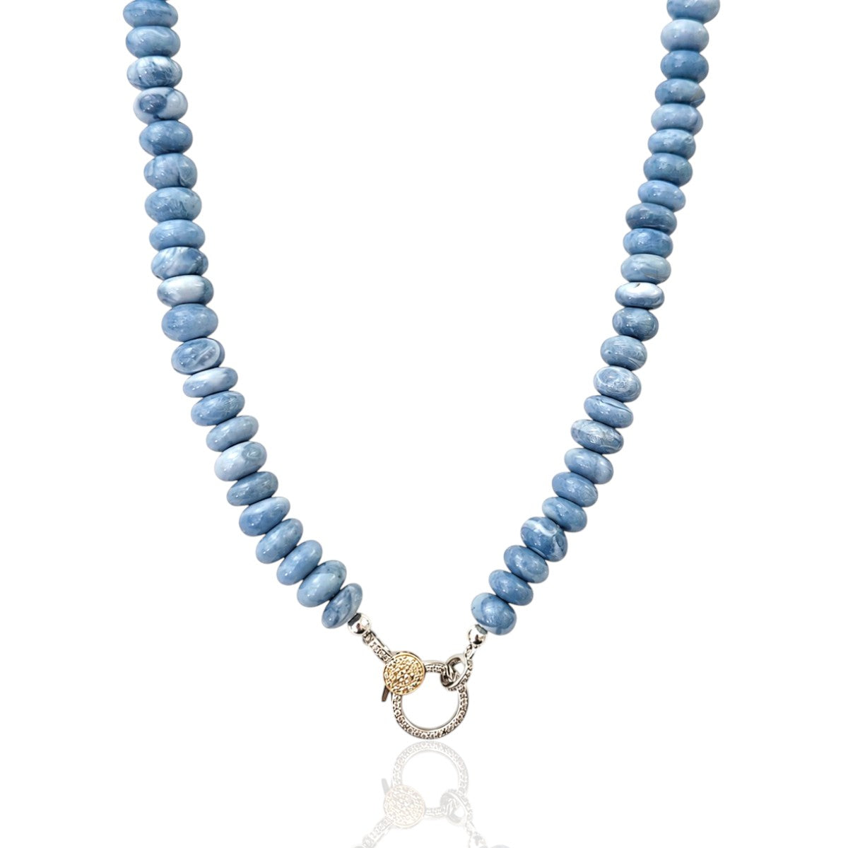 Freeform Blue Opal Necklace