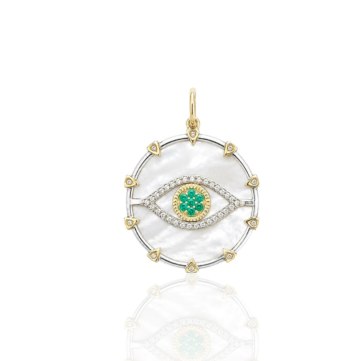 The Mixed Metal Emerald Eye