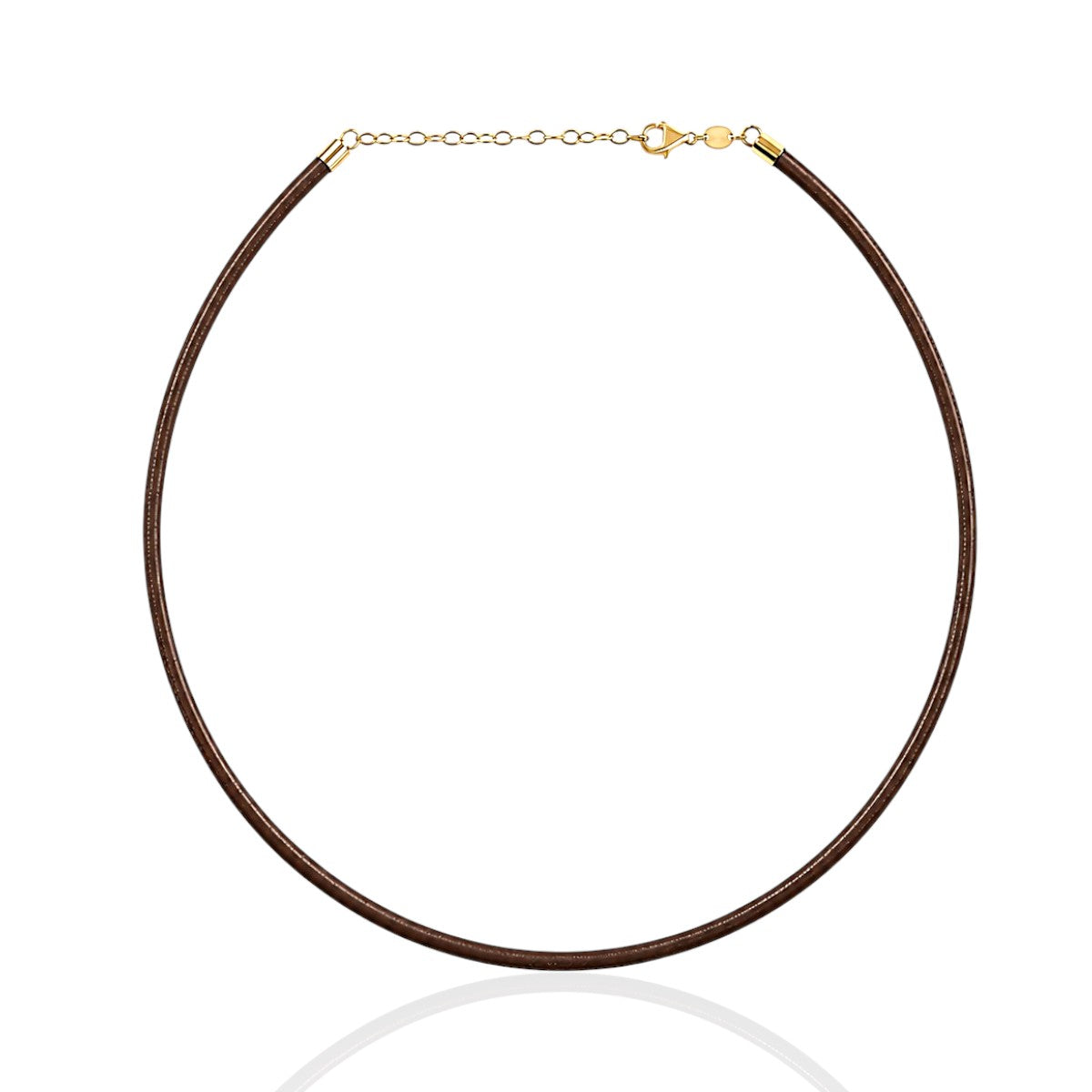 Chocolate Leather Choker