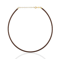 Chocolate Leather Choker