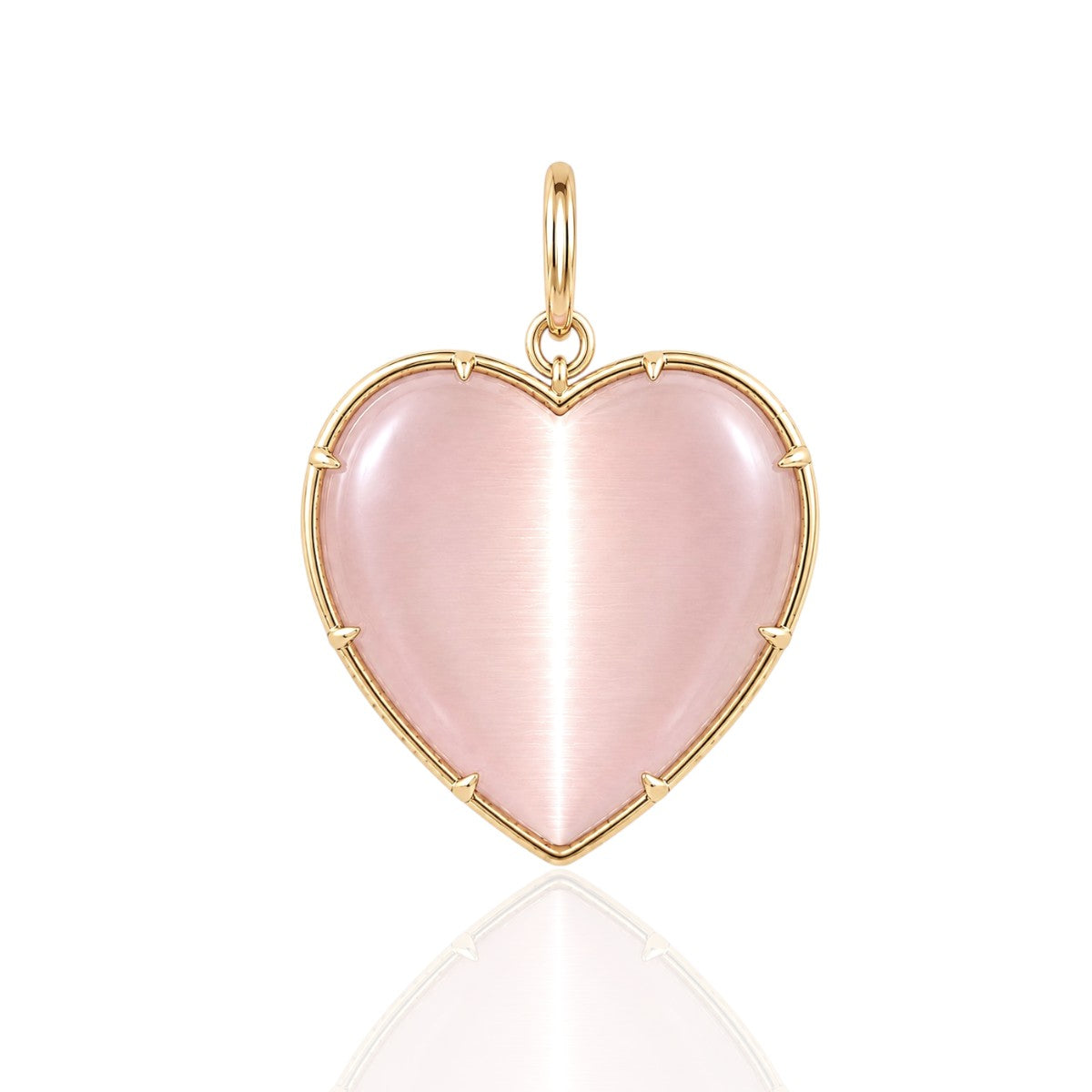 Pink Aura Heart Pendant