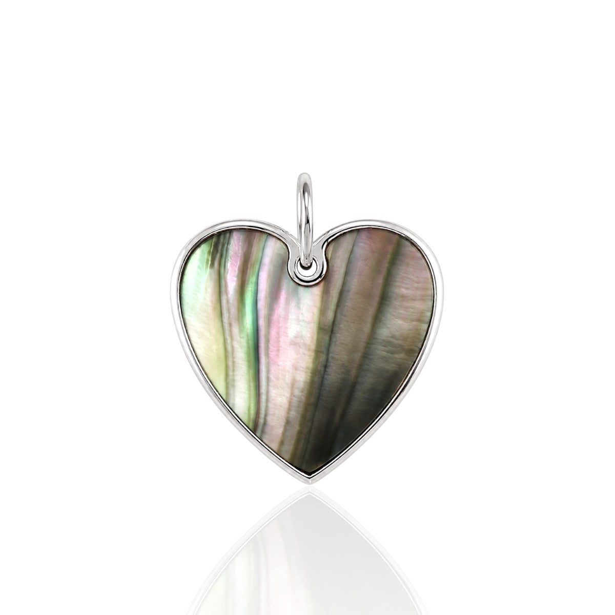 Mother of Pearl Lovers Heart
