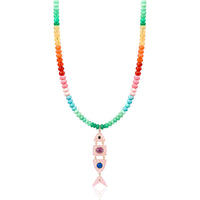Gemstone Fish Necklace