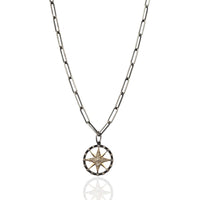 Two-Tone Compass Necklace