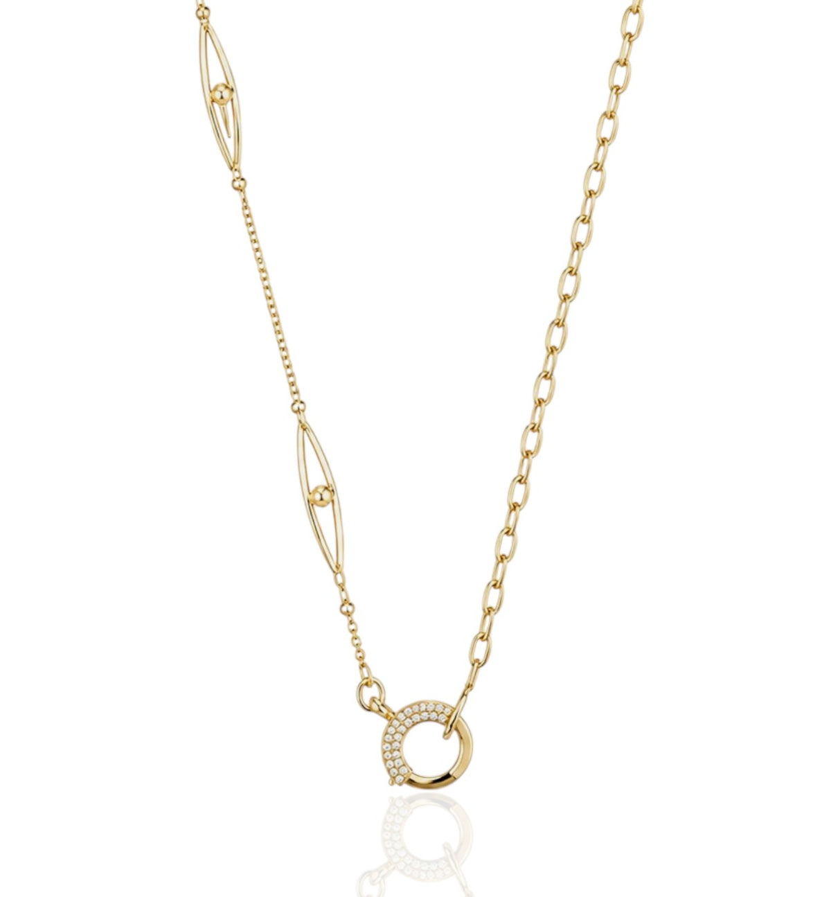 23'' Filigree Link 18kt Necklace