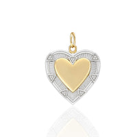 Two-Tone Heart Pendant