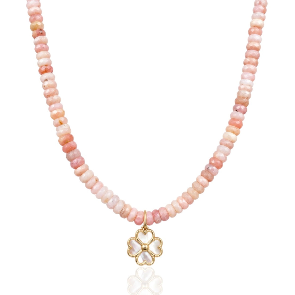 Pink Opal Mother of Pearl Flower
