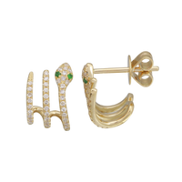 Caged Snake Earrings