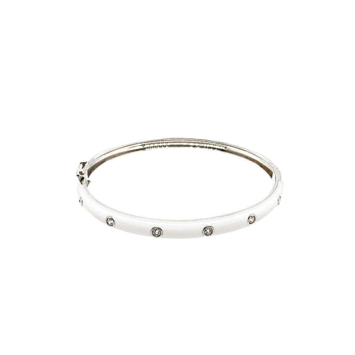 Sterling White Enamel Bracelet