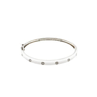 Sterling White Enamel Bracelet