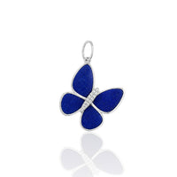 Two Tone Lapis Goddess Butterfly
