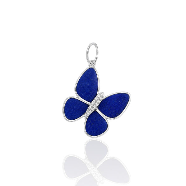 Two Tone Lapis Goddess Butterfly