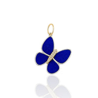 Two Tone Lapis Goddess Butterfly