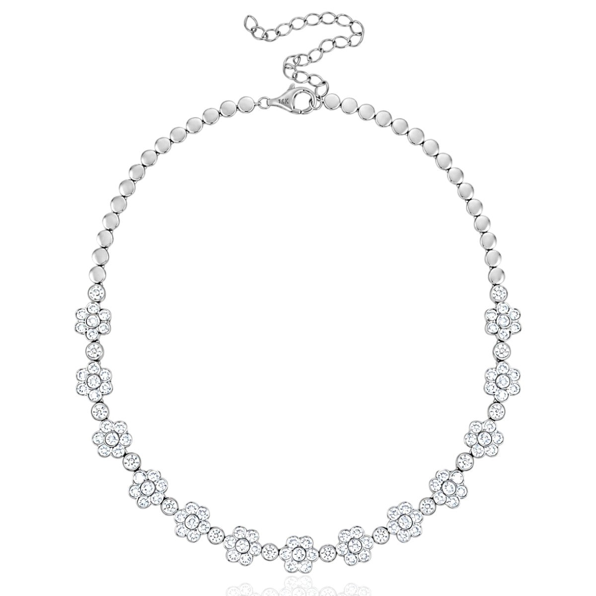 Blossom Flower Necklace - Diamond