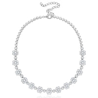 Blossom Flower Necklace - Diamond