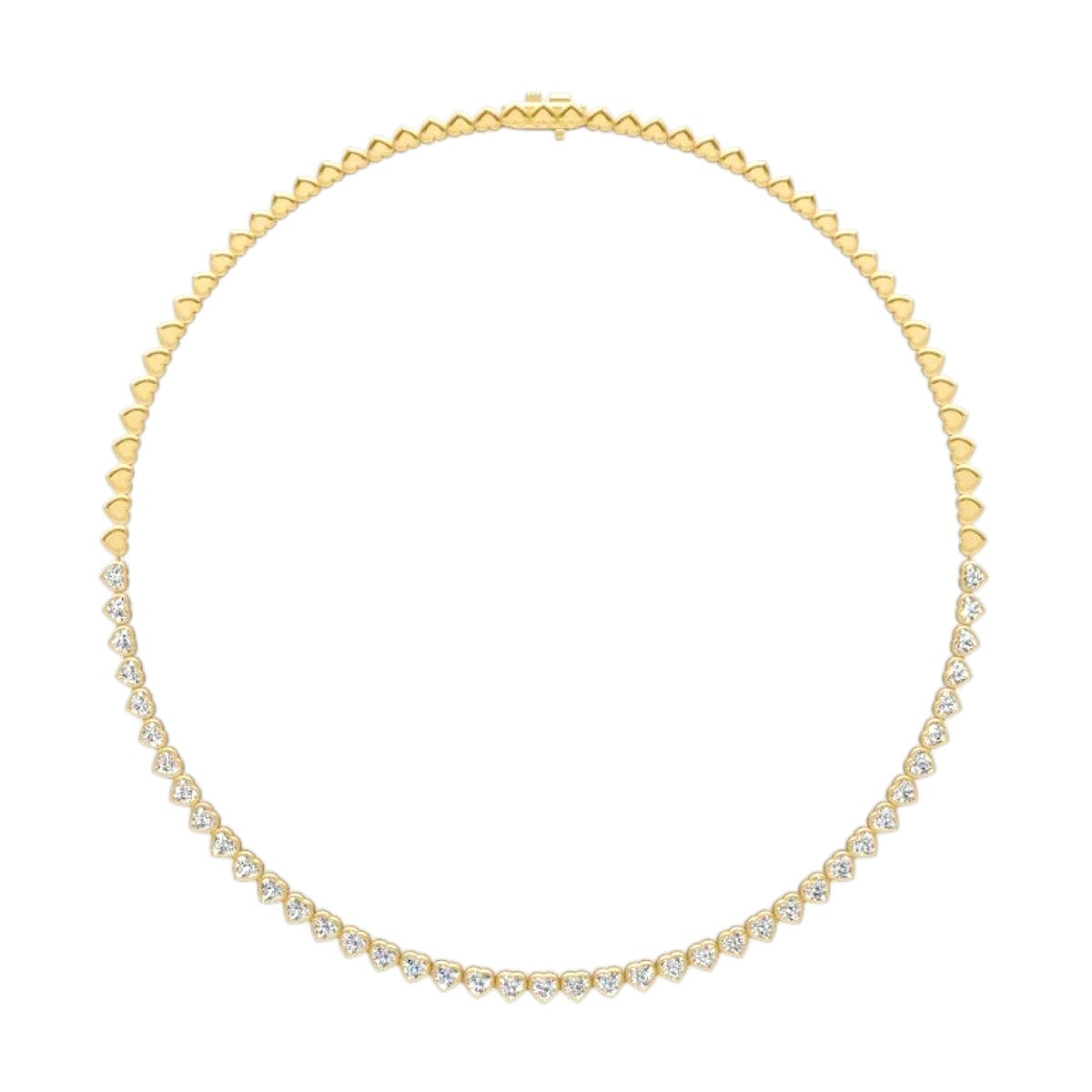 Loving Heart Tennis Necklace