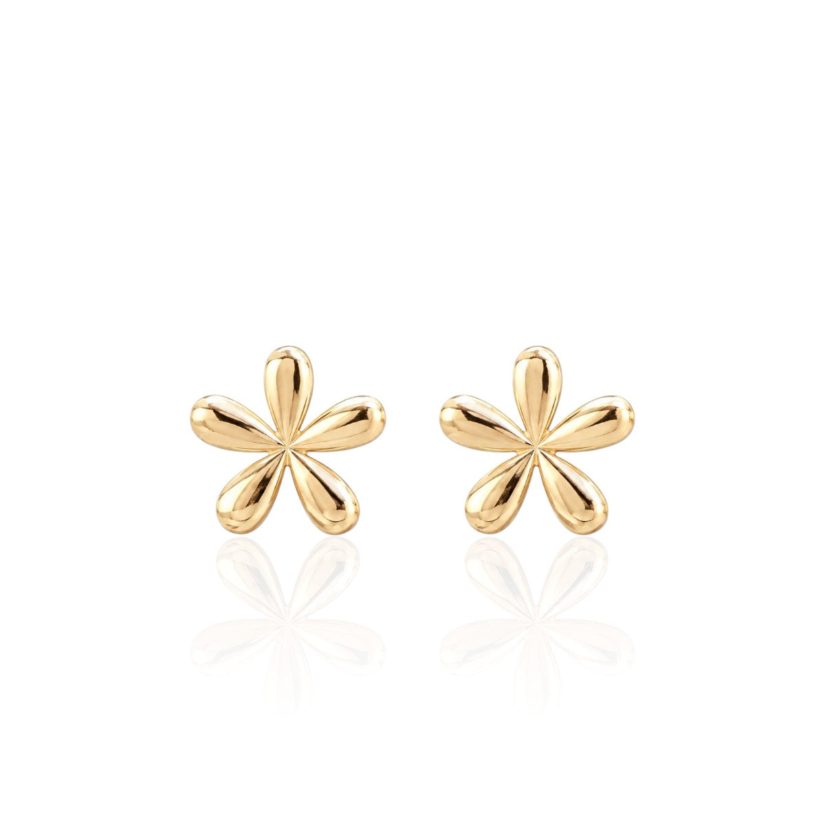 Pavé Flower Earrings