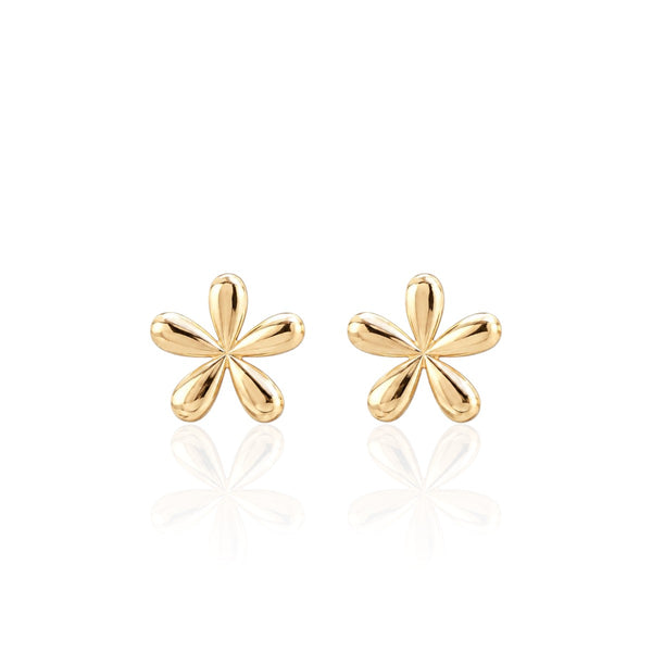 Pavé Flower Earrings