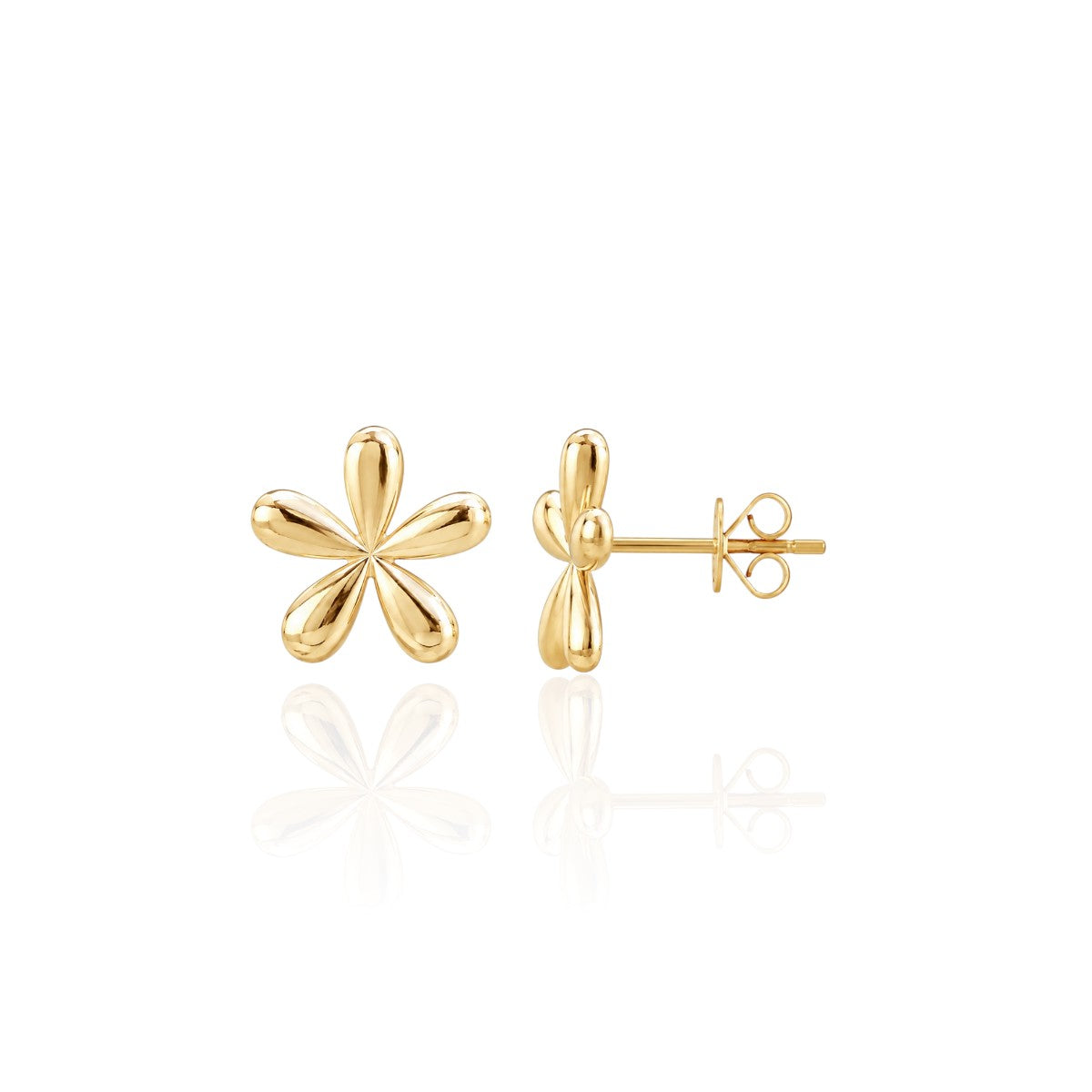 Pavé Flower Earrings