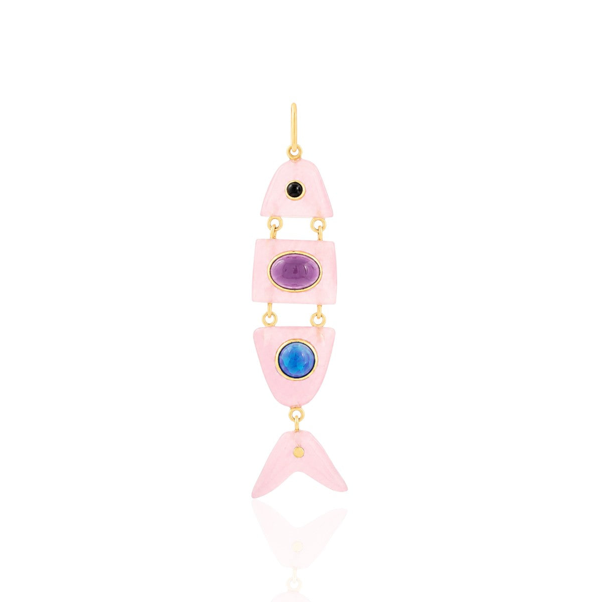 Gemstone Fish Necklace