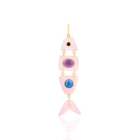Gemstone Fish Necklace