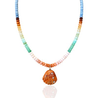 Opal and Shell Necklace