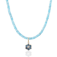 Apatite w Sapphire Flower