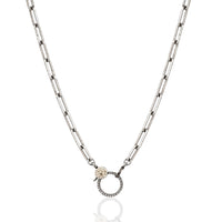 18'' Two-Tone Paperclip Chain