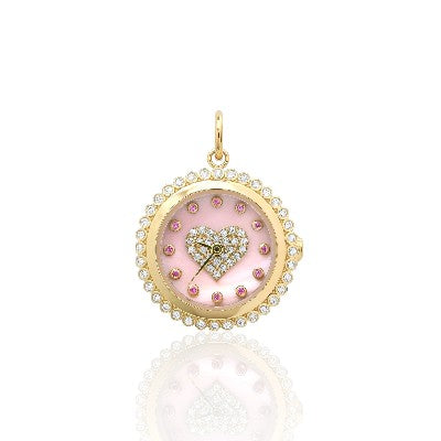Amora Heart Timepiece Pendant